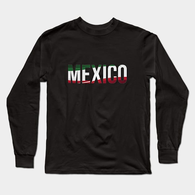 Mexico Soccer Design Long Sleeve T-Shirt by at85productions